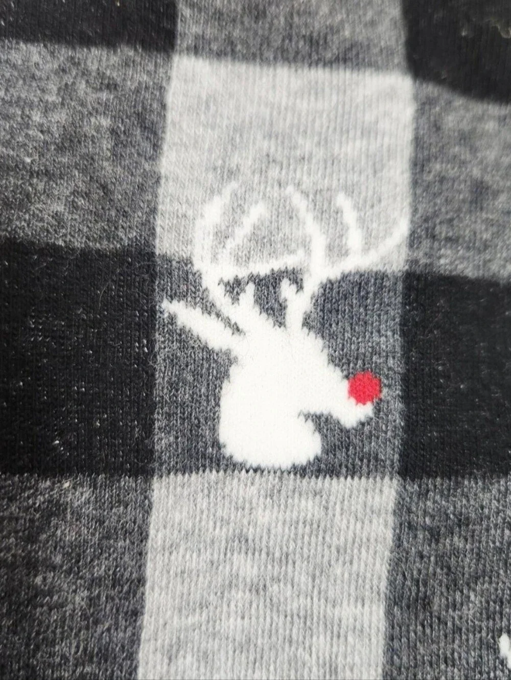 NEW Holiday Time 2 Pack Socks Shoe Size 6-12 Christmas Reindeer Candy Festive